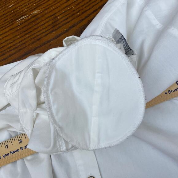 VTG Koret Womens M Embellished Pearl Button Blouse Embroidered Demure Western - Picture 14 of 16